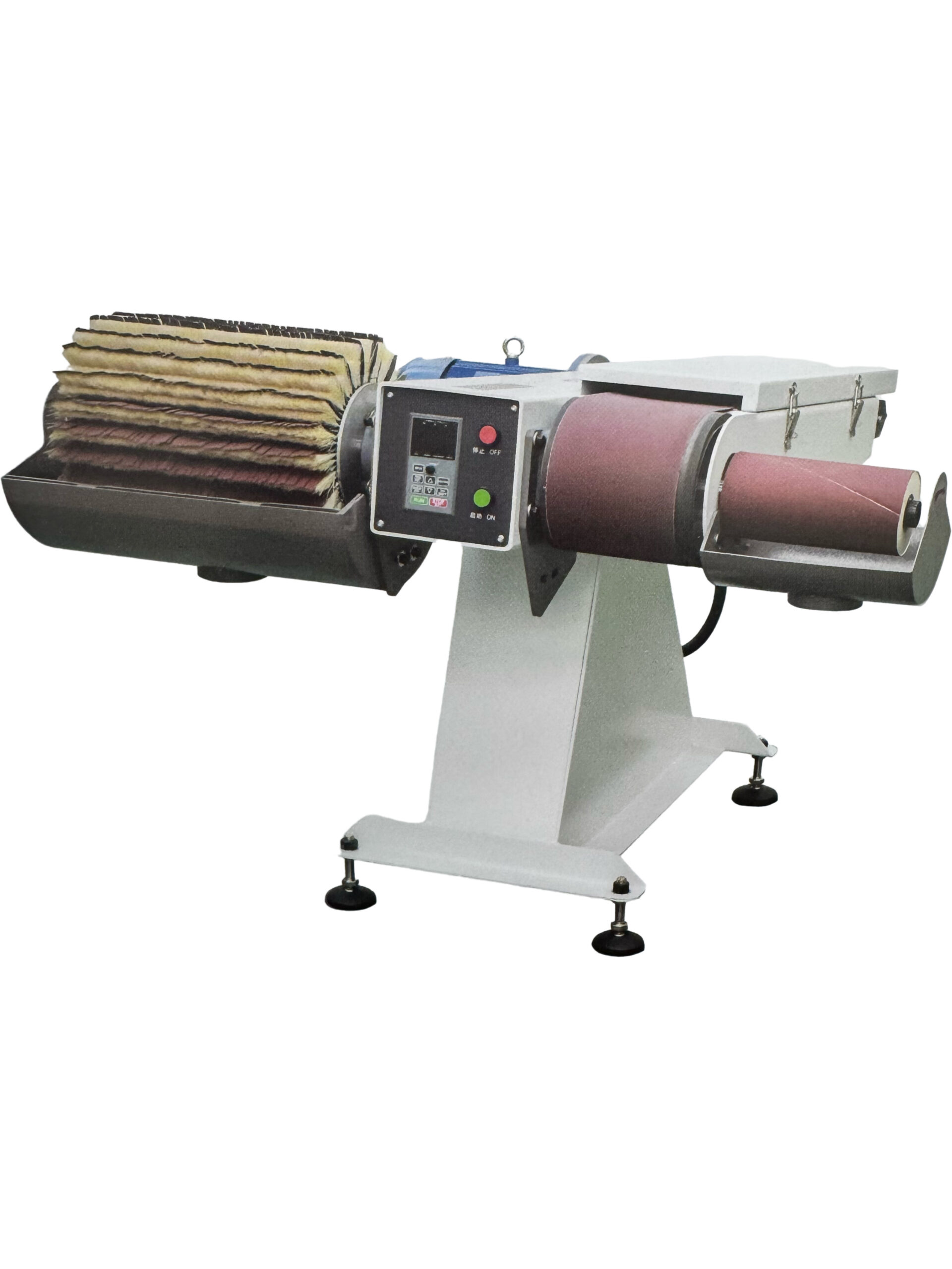 Triple sand rollers, meeting various sanding needs with one machine. 