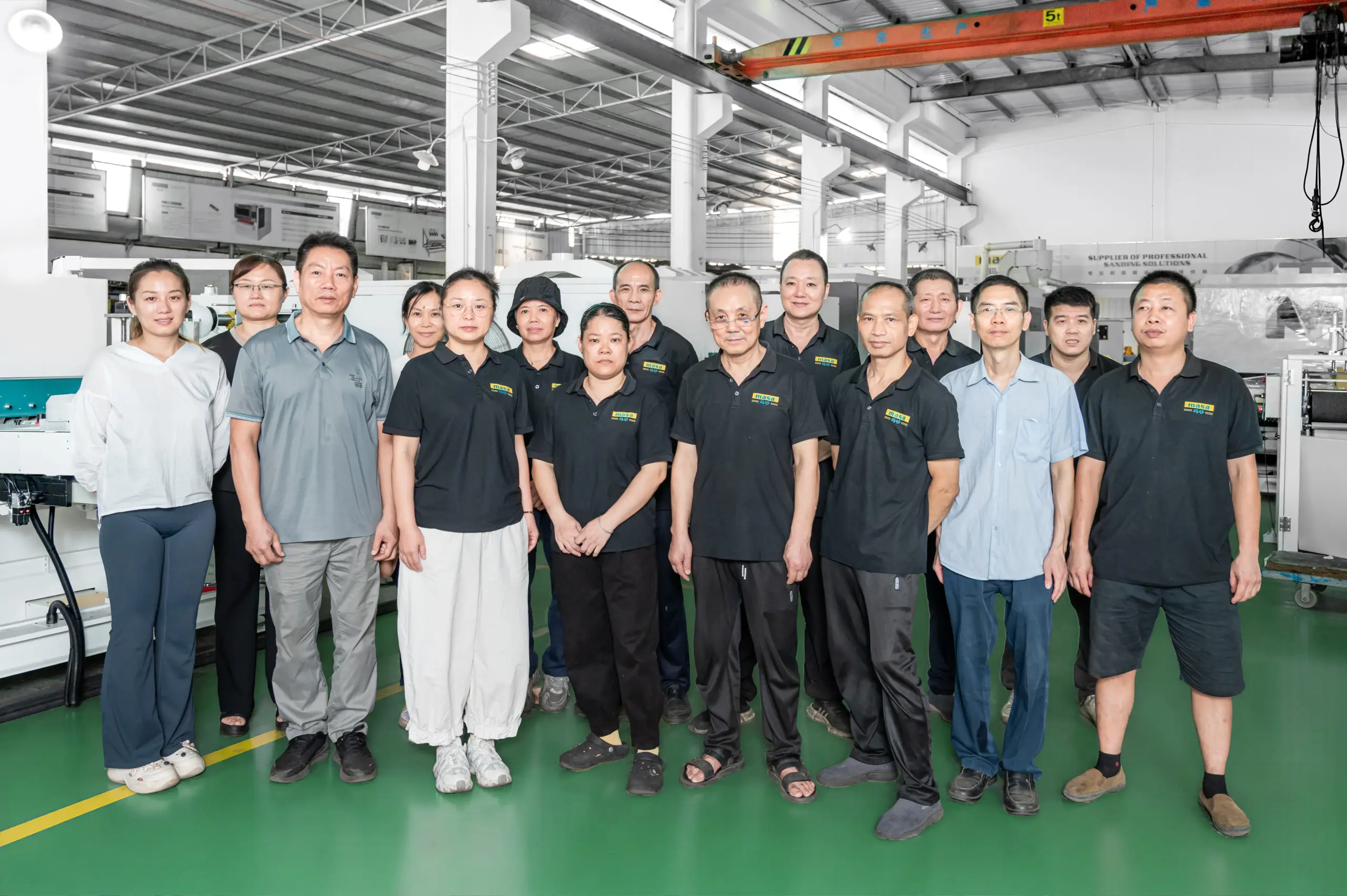 MASA factory team on the production floor in Foshan